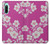 S3924 Cherry Blossom Pink Background Hülle Schutzhülle Taschen für Sony Xperia 10 IV