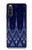 S3950 Textile Thai Blue Pattern Hülle Schutzhülle Taschen für Sony Xperia 10 IV
