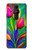 S3926 Colorful Tulip Oil Painting Hülle Schutzhülle Taschen für Sony Xperia Pro-I