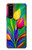 S3926 Colorful Tulip Oil Painting Hülle Schutzhülle Taschen für Sony Xperia 5 III