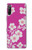 S3924 Cherry Blossom Pink Background Hülle Schutzhülle Taschen für Sony Xperia L4