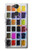 S3956 Watercolor Palette Box Graphic Hülle Schutzhülle Taschen für Sony Xperia XA2