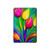 S3926 Colorful Tulip Oil Painting Hülle Schutzhülle Taschen für iPad mini 4, iPad mini 5, iPad mini 5 (2019)