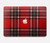 S2374 Tartan Red Pattern Hülle Schutzhülle Taschen für MacBook Air 15″ (2023,2024,2025) - A2941, A3114, A3241
