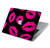 S2933 Pink Lips Kisses on Black Hülle Schutzhülle Taschen für MacBook Air 15″ (2023,2024,2025) - A2941, A3114, A3241