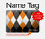 S3421 Black Orange White Argyle Plaid Hülle Schutzhülle Taschen für MacBook Air 15″ (2023,2024,2025) - A2941, A3114, A3241