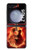 S0415 Fire Guitar Burn Hülle Schutzhülle Taschen für Samsung Galaxy Z Flip 5