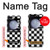 S1611 Black and White Check Chess Board Hülle Schutzhülle Taschen für Samsung Galaxy Z Flip 5
