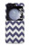 S2345 Navy Blue Shavron Zig Zag Pattern Hülle Schutzhülle Taschen für Samsung Galaxy Z Flip 5