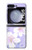 S2361 Purple White Flowers Hülle Schutzhülle Taschen für Samsung Galaxy Z Flip 5