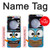 S2521 Cute Nerd Owl Cartoon Hülle Schutzhülle Taschen für Samsung Galaxy Z Flip 5