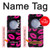 S2933 Pink Lips Kisses on Black Hülle Schutzhülle Taschen für Samsung Galaxy Z Flip 5
