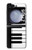 S3078 Black and White Piano Keyboard Hülle Schutzhülle Taschen für Samsung Galaxy Z Flip 5