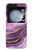 S3896 Purple Marble Gold Streaks Hülle Schutzhülle Taschen für Samsung Galaxy Z Flip 5