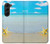 S0911 Relax at the Beach Hülle Schutzhülle Taschen für Samsung Galaxy Z Fold 5