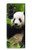 S1073 Panda Enjoy Eating Hülle Schutzhülle Taschen für Samsung Galaxy Z Fold 5