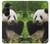 S1073 Panda Enjoy Eating Hülle Schutzhülle Taschen für Samsung Galaxy Z Fold 5