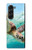 S1377 Ocean Sea Turtle Hülle Schutzhülle Taschen für Samsung Galaxy Z Fold 5