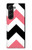 S1849 Pink Black Chevron Zigzag Hülle Schutzhülle Taschen für Samsung Galaxy Z Fold 5