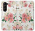 S1859 Rose Pattern Hülle Schutzhülle Taschen für Samsung Galaxy Z Fold 5