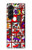 S1923 Hanafuda Japanese Flower Card Hülle Schutzhülle Taschen für Samsung Galaxy Z Fold 5