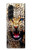 S1932 Blue Eyed Leopard Hülle Schutzhülle Taschen für Samsung Galaxy Z Fold 5