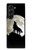 S1981 Wolf Howling at The Moon Hülle Schutzhülle Taschen für Samsung Galaxy Z Fold 5