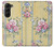 S2229 Vintage Flowers Hülle Schutzhülle Taschen für Samsung Galaxy Z Fold 5