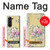S2229 Vintage Flowers Hülle Schutzhülle Taschen für Samsung Galaxy Z Fold 5