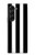 S2297 Black and White Vertical Stripes Hülle Schutzhülle Taschen für Samsung Galaxy Z Fold 5