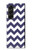 S2345 Navy Blue Shavron Zig Zag Pattern Hülle Schutzhülle Taschen für Samsung Galaxy Z Fold 5