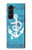 S3053 Marine Anchor Blue Hülle Schutzhülle Taschen für Samsung Galaxy Z Fold 5