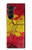 S3315 Spain Flag Vintage Football Graphic Hülle Schutzhülle Taschen für Samsung Galaxy Z Fold 5