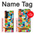 S3391 Abstract Art Mosaic Tiles Graphic Hülle Schutzhülle Taschen für Samsung Galaxy Z Fold 5