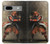 S0796 Japan Red Samurai Hülle Schutzhülle Taschen für Google Pixel 7a