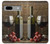 S1316 Grapes Bottle and Glass of Red Wine Hülle Schutzhülle Taschen für Google Pixel 7a