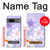 S2361 Purple White Flowers Hülle Schutzhülle Taschen für Google Pixel 7a