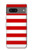 S2364 Red and White Striped Hülle Schutzhülle Taschen für Google Pixel 7a