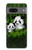 S2441 Panda Family Bamboo Forest Hülle Schutzhülle Taschen für Google Pixel 7a