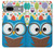 S2521 Cute Nerd Owl Cartoon Hülle Schutzhülle Taschen für Google Pixel 7a