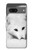 S2569 White Arctic Fox Hülle Schutzhülle Taschen für Google Pixel 7a