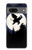S3323 Flying Elephant Full Moon Night Hülle Schutzhülle Taschen für Google Pixel 7a
