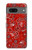 S3354 Red Classic Bandana Hülle Schutzhülle Taschen für Google Pixel 7a