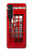 S0058 British Red Telephone Box Hülle Schutzhülle Taschen für Sony Xperia 1 V
