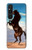 S0934 Wild Black Horse Hülle Schutzhülle Taschen für Sony Xperia 1 V