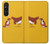 S1093 Rooster and Cat Joke Hülle Schutzhülle Taschen für Sony Xperia 1 V