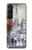 S1295 Eiffel Painting of Paris Hülle Schutzhülle Taschen für Sony Xperia 1 V