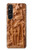 S1307 Fish Wood Carving Graphic Printed Hülle Schutzhülle Taschen für Sony Xperia 1 V