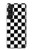S1611 Black and White Check Chess Board Hülle Schutzhülle Taschen für Sony Xperia 1 V