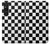 S1611 Black and White Check Chess Board Hülle Schutzhülle Taschen für Sony Xperia 1 V